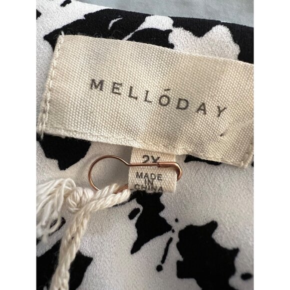 NEW Melloday Knit Blouse White Black Blouse Long Sleeve Shirt Top Stretchy 2X - Picture 8 of 10